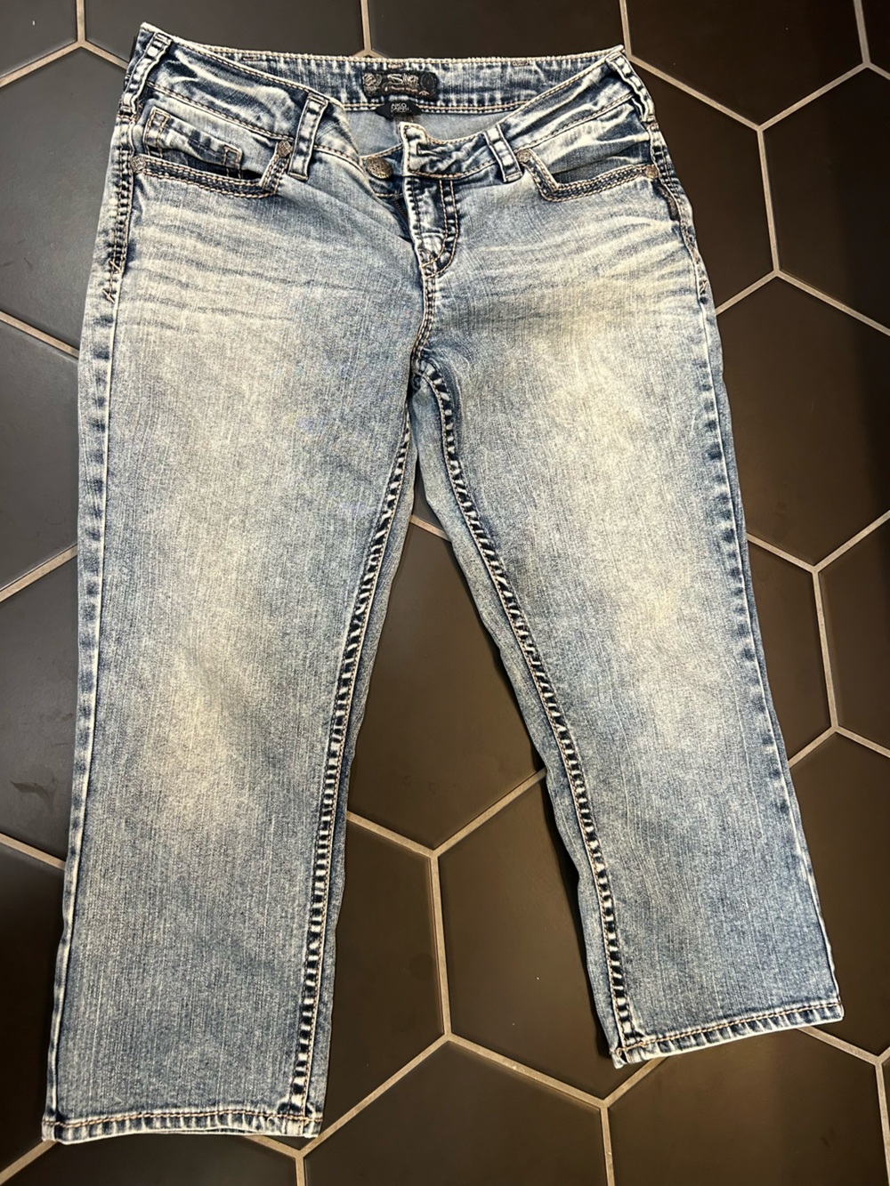 Silver Jeans Men's Light Wash Straight Jeans